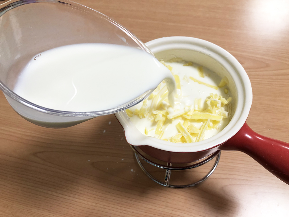 【チーズ】牛乳→チーズの順番が一番理想的