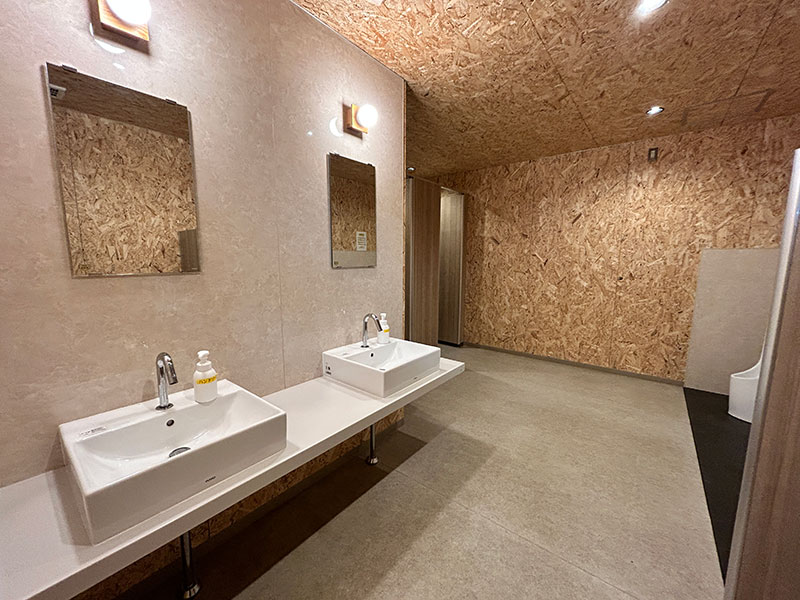 RECAMP館山のトイレが綺麗