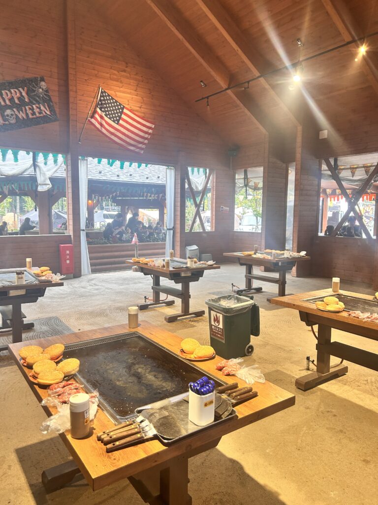 ハロウィン期間中のハンバーガー